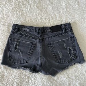Denim black shorts size xs